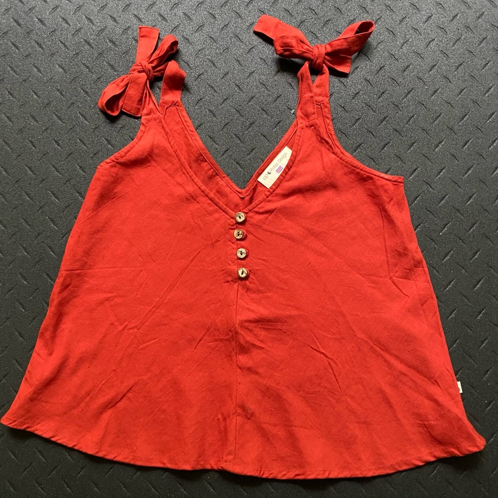 Cotton Cropped swing style tank top